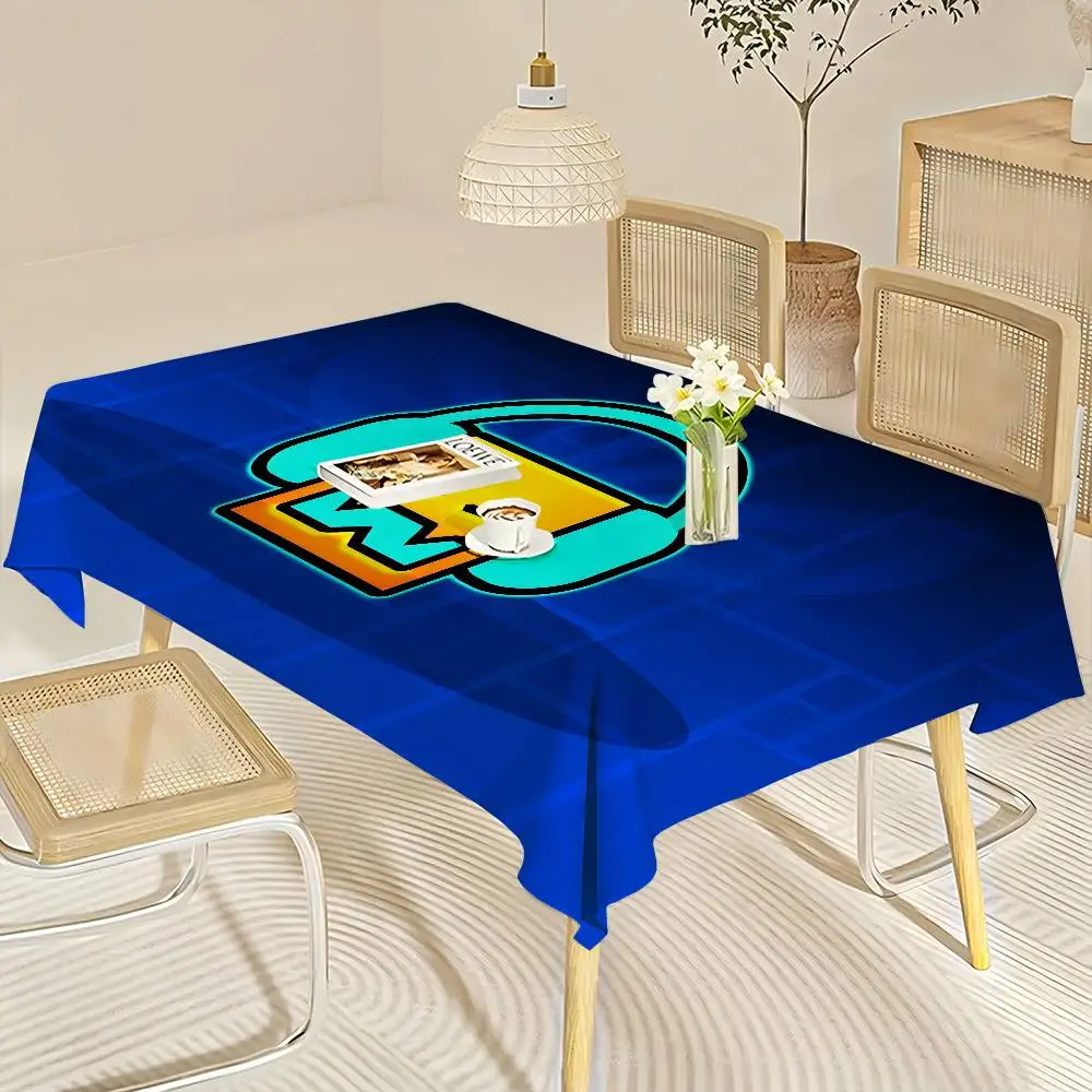 ジオメトリダッシュビデオゲームテーブルクロステーブルカバーク - Desk Setup Wallpaper のレビューと価格