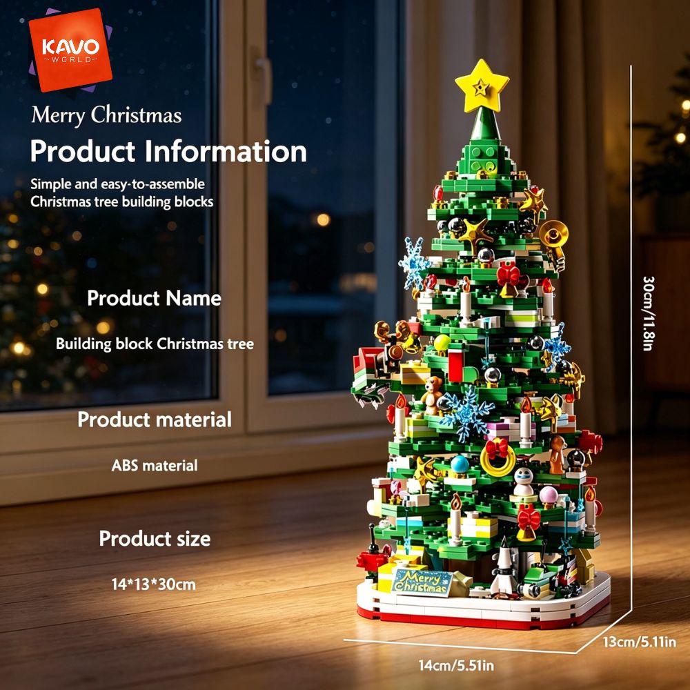 KAVOWORLD 1024ピース クリスマスツリー 組み立 - Desk Setup Lighting Ideas のレビューと価格