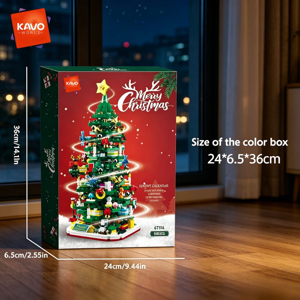KAVOWORLD 1024ピース クリスマスツリー 組み立 - Desk Setup Lighting Ideas のレビューと価格