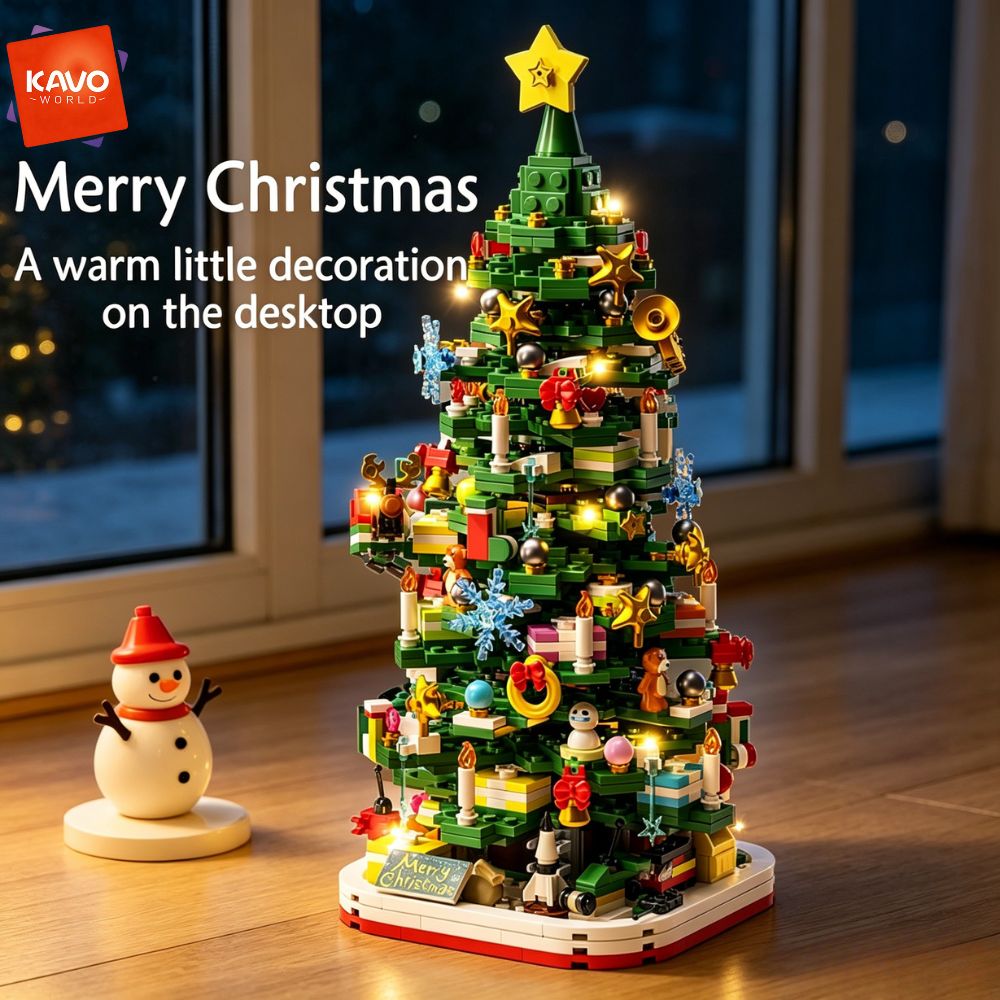 KAVOWORLD 1024ピース クリスマスツリー 組み立 - Desk Setup Lighting Ideas のレビューと価格